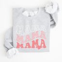 Medium Ash Light Gray Mama Leopard Heart Mom Mother's Day Gift Cozy Warm Premium Fleece Edition Sweatshirt