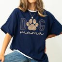 XXL Navy Dog Mama Retro Vintage Classic Cozy Dog Lover Art Print For Dog Parents And Friends Everywhere Comfort Colors Tee