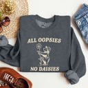 XXL Dark Gray Heather All Oopsies No Daisies Cute Bear Illustration Premium Cozy Everyday Comfort Sweatshirt
