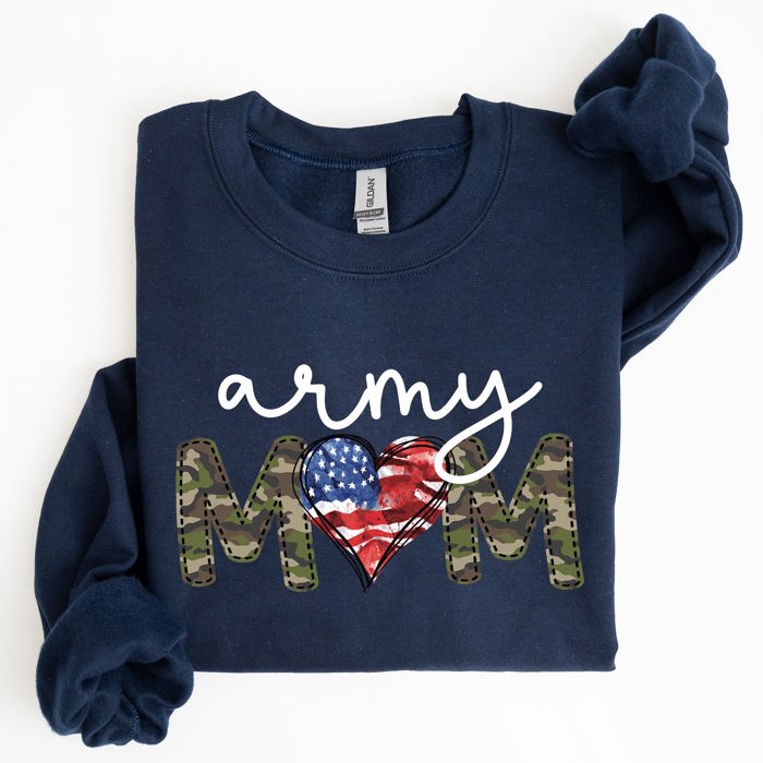 Army Mom Proud Of My Military Family And Armed Forces Mother's Day Edition Sweatshirt
