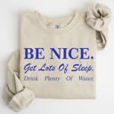 XXL Sand Be Nice Get Lots Of Sleep Self Care Self Love Sweatshirt