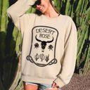 Large Sand Desert Rose Skull Western Country Vintage-Inspired Limited Edition Graphic Sweatshirt