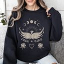 Medium Black Free Bird Music Concert Western Inspired Freedom Rodeo Themed Vintage Spirit Sweatshirt