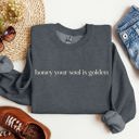 Medium Dark Gray Heather Honey Your Soul Is Golden Sweatshirt