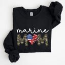  Marine Mom Military Armed Forces Mother's Day Tribute To Service And Family Sweatshirt