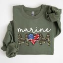  Marine Mom Military Armed Forces Mother's Day Tribute To Service And Family Sweatshirt