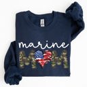  Marine Mom Military Armed Forces Mother's Day Tribute To Service And Family Sweatshirt