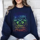 Small Navy Mississippi Blues Festival Concert Poster Vintage Limited Edition Heritage Sweatshirt