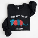  Not My First Rodeo, Cute Armadillo Graphic Illustration for Everyday Comfort Sweatshirt