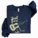  Raccoon Playing A Guitar In A Whimsical Forest Scene With Playful Vibe Sweatshirt