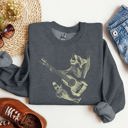  Raccoon Rocking Out, Playing Guitar, Funny Animals Sweatshirt