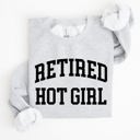 Small Ash Light Gray Retired Hot Girl Sweatshirt