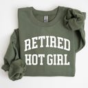 Medium Military Green Retired Hot Girl Sweatshirt