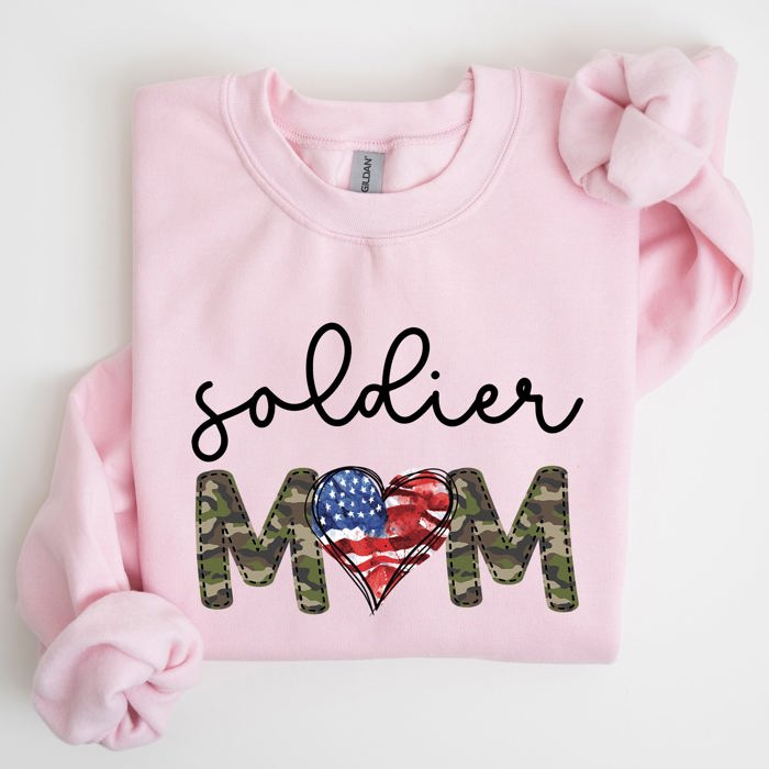 Soldier Mom Military Armed Forces Proud Mama Of A Hero Mother's Day Edition Sweatshirt