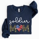 XXXL Navy Soldier Mom Military Armed Forces Proud Mama Of A Hero Mother's Day Edition Sweatshirt