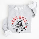 Small Ash Light Gray The Hell I Won't, Roses Sweatshirt