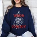  Whoa Cowboy Skeleton Horse Western Illustration Collection For Western Lovers Sweatshirt