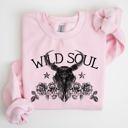  Wild Soul Cow Skull Western Desert Outdoor Adventure Frontier Spirit Western Heritage Sweatshirt