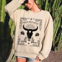 XXL Sand Wild Wild West Cow Skull Rose Western Country Frontier Spirit Living Ranch Heritage Sweatshirt