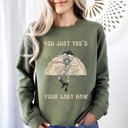  You Just Yee'd Your Last Haw, Cowboy Skeleton Rodeo Edition Vintage Inspired Sweatshirt