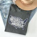 Small Pepper Dark Gray United States Of America Patriotic 4th Of July Flag Design Vintage Distressed Style Comfort Colors Tee