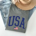 XXXL Gray USA Flag Patriotic Emblem Celebrating Independence Day USA Pride Comfort Colors Tee