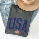 XXL Pepper Dark Gray USA Flag Patriotic Emblem Celebrating Independence Day USA Pride Comfort Colors Tee