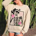XXXL Sand If I Had Feelings, They'd Be For You Skeleton Love Valentine's Day Graphic Sweatshirt