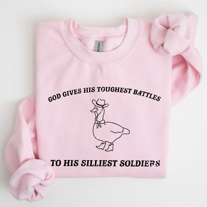Silly Goose Funny Aesthetic Cozy Graphic Playful Quirky Banter Artwork Sweatshirt