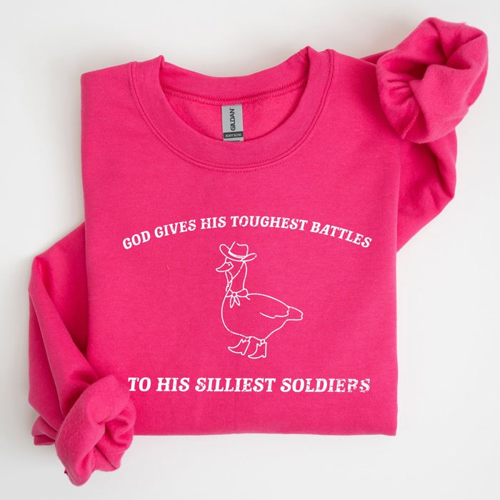 Silly Goose Funny Aesthetic Cozy Graphic Playful Quirky Banter Artwork Sweatshirt