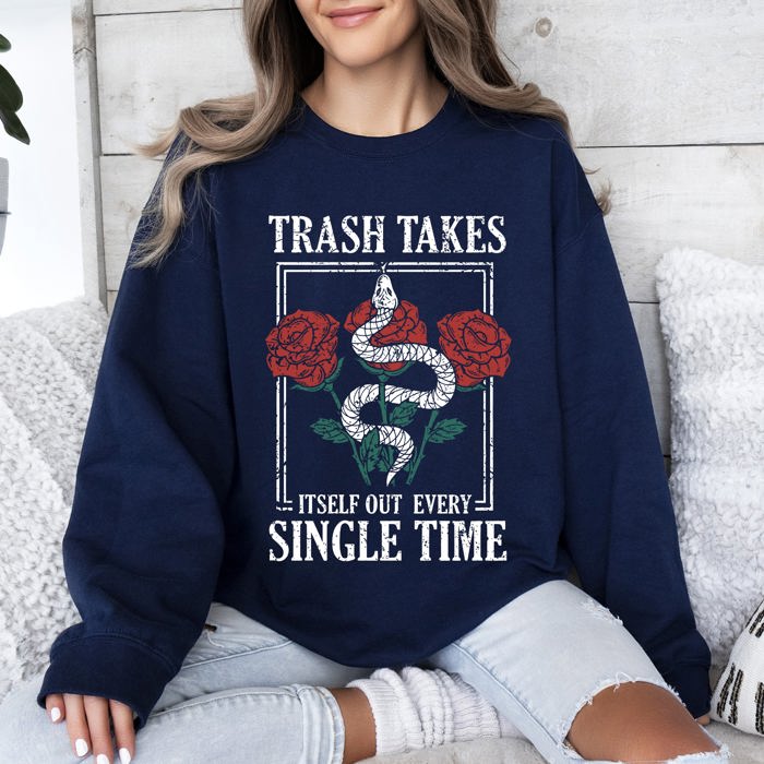 Trash Takes Itself Out Live Concert Music Lyrics Limited Edition Exclusive Sweatshirt