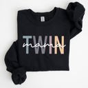 Medium Black Twin Mama Mom Of Twins Motherhood Proud Forever Striving Everyday Joyful Comfort For Moms Sweatshirt