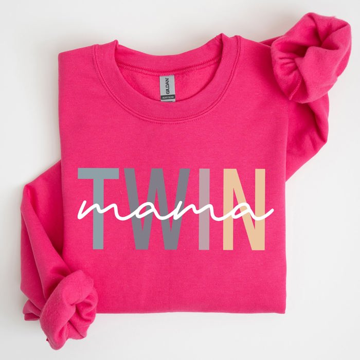 Twin Mama Mom Of Twins Motherhood Proud Forever Striving Everyday Joyful Comfort For Moms Sweatshirt