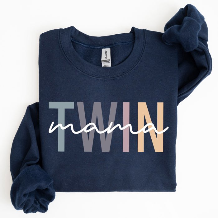 Twin Mama Mom Of Twins Motherhood Proud Forever Striving Everyday Joyful Comfort For Moms Sweatshirt