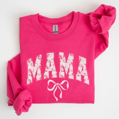 Mama Coquette Pink Bows Trend Girly Soft Girl Era Capsule Edition Line Sweatshirt
