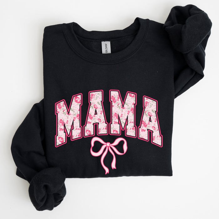 Mama Coquette Pink Bows Trend Girly Soft Girl Era Capsule Edition Line Sweatshirt
