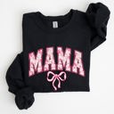Small Black Mama Coquette Pink Bows Trend Girly Soft Girl Era Capsule Edition Line Sweatshirt
