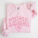 XXL Light Pink Mama Coquette Pink Bows Trend Girly Soft Girl Era Capsule Edition Line Sweatshirt