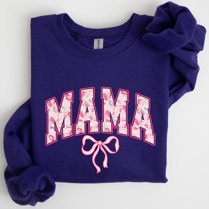 Mama Coquette Pink Bows Trend Girly Soft Girl Era Capsule Edition Line Sweatshirt