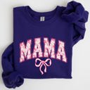 Large Purple Mama Coquette Pink Bows Trend Girly Soft Girl Era Capsule Edition Line Sweatshirt