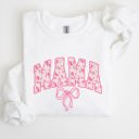 XXL White Mama Coquette Pink Bows Trend Girly Soft Girl Era Capsule Edition Line Sweatshirt