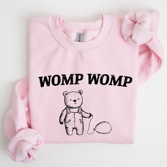 Womp Womp Sad Bear Balloon Meme Aesthetic Funny Graphic Limited Edition Sweatshirt