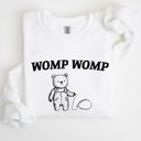 XXXL White Womp Womp Sad Bear Balloon Meme Aesthetic Funny Graphic Limited Edition Sweatshirt