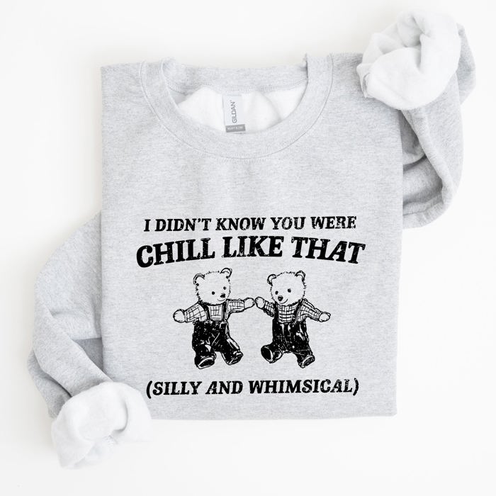 Chill Bears Meme Aesthetic Funny Cozy Chill Vibes Edition Limited Release Sweatshirt
