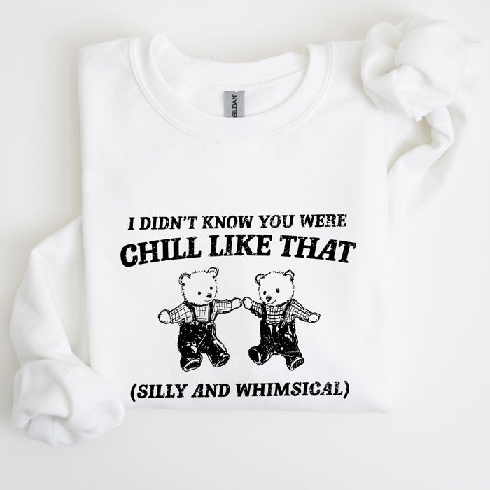 Chill Bears Meme Aesthetic Funny Cozy Chill Vibes Edition Limited Release Sweatshirt