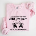 XXXL Light Pink Chill Bears Meme Aesthetic Funny Cozy Chill Vibes Edition Limited Release Sweatshirt