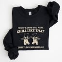 XL Black Chill Bears Meme Aesthetic Funny Cozy Chill Vibes Edition Limited Release Sweatshirt