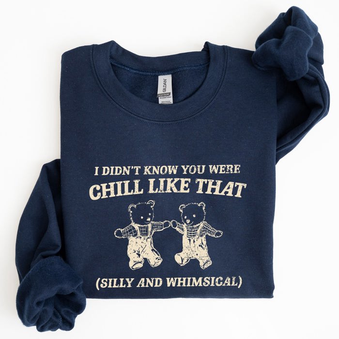 Chill Bears Meme Aesthetic Funny Cozy Chill Vibes Edition Limited Release Sweatshirt