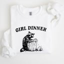 XXL White Girl Dinner Raccoon Meme Pop Culture Graphic Illustration In Internet Meme Style Sweatshirt