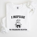  Gluten Bear Celiac Meme Humor Graphic Illustration Vintage Style Cozy Sweatshirt